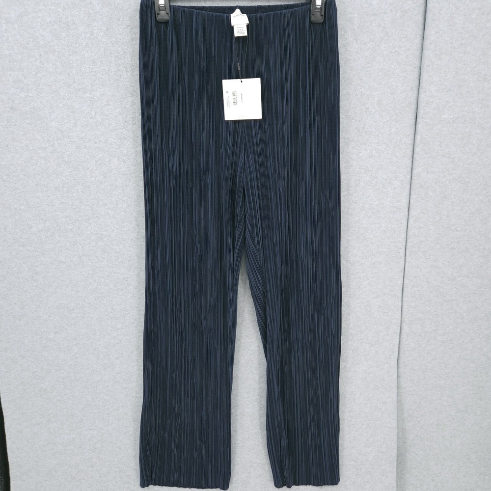 Calvin Klein Pull On Dressy Palazzo Navy Sky Captain Pants Womens Size XS NWT